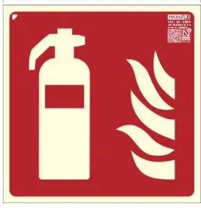 Cartel extintor clase B 210X210